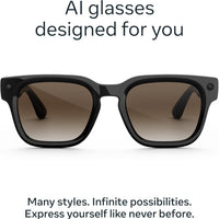 Meta Fury - Black / Grey Polarized — Lentes AI con cámara y audio