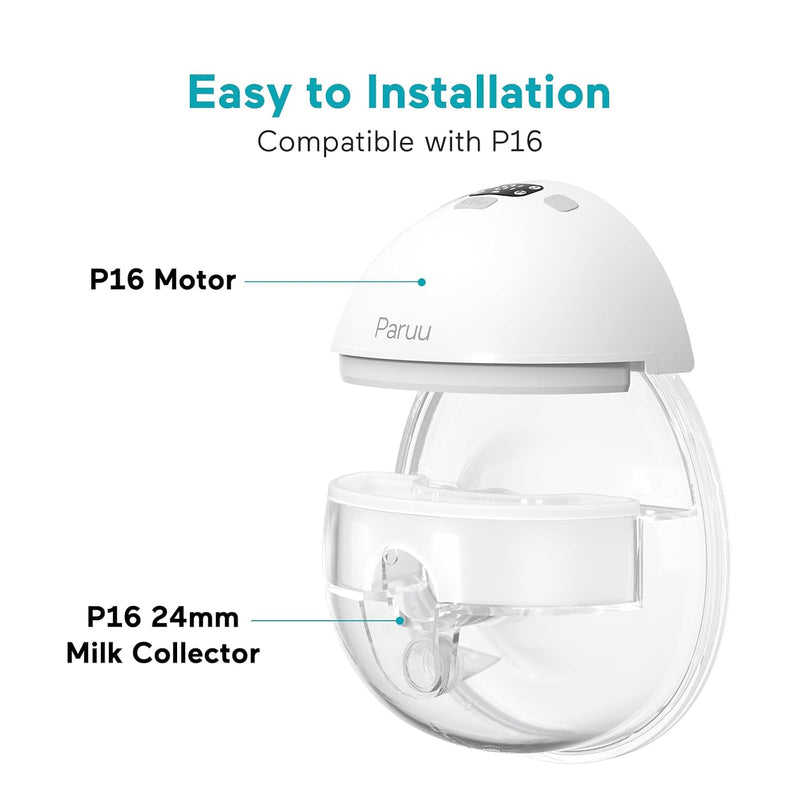 Paruu P16 Copa Recolectora de Repuesto 150 ml para Extractor de Leche