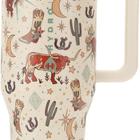 HydroJug Traveler 32oz, Insulated Tumbler with Handle & Straw, Rodeo