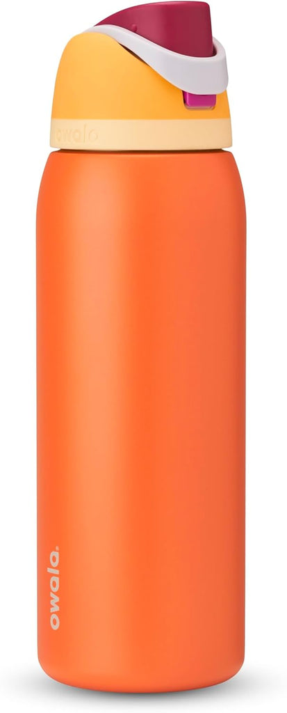 Owala FreeSip Stainless Steel Water Bottle 40 oz Citrus Crush