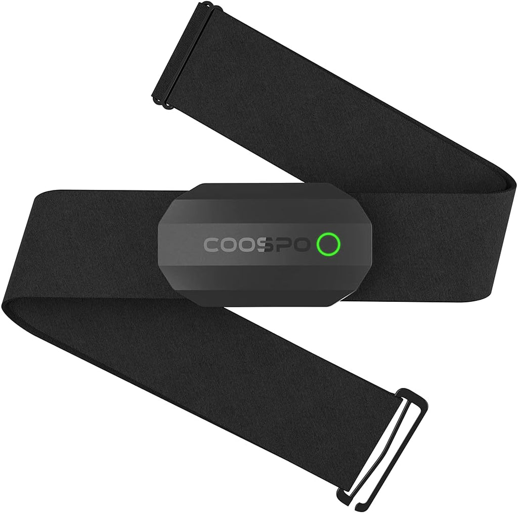 COOSPO Bluetooth Heart Rate Monitor Chest Strap H808S, ANT+ BLE HR Monitor Chest, HRM IP67 Waterproof, Use for Running Cycling Gym and Other Sports