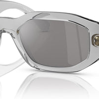 Versace Man Sunglasses Black Frame, Dark Grey Lenses, 53MM