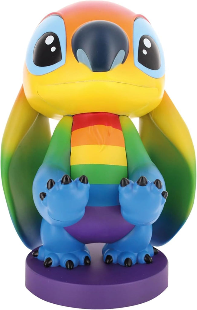 Exquisite Gaming Cable Guys Stitch Phone Holder & Gaming Controller Stand - Lilo & Stitch Rainbow Figure