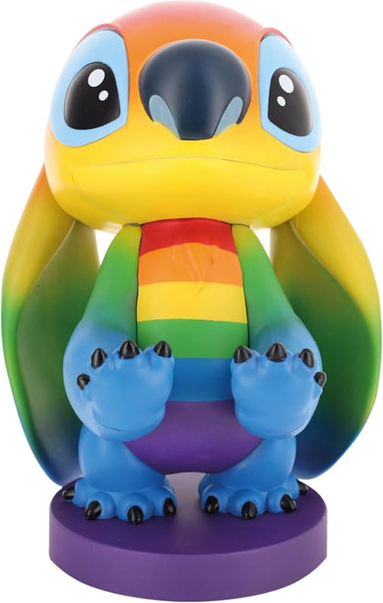 Exquisite Gaming Cable Guys Stitch Phone Holder & Gaming Controller Stand - Lilo & Stitch Rainbow Figure