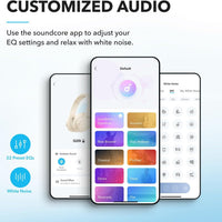Soundcore by Anker Q20i Hybrid Active Noise Cancelling Headphones & Select 4 Go Bluetooth Shower Speaker (Bundle)