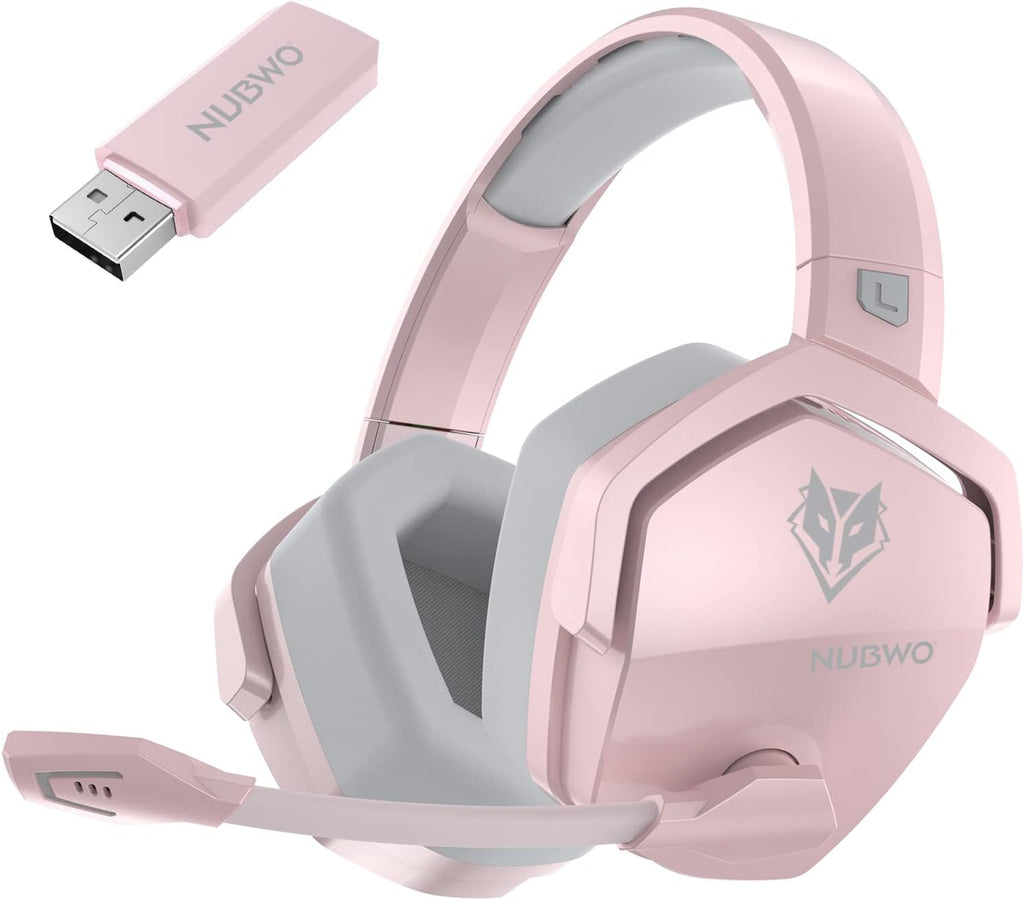 NUBWO G06 Dual Wireless Gaming Headset with Mic for PS5, PS4, PC, Mobile, Switch: 2.4GHz Wireless + Bluetooth - 100 Hr B