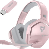 NUBWO G06 Dual Wireless Gaming Headset with Mic for PS5, PS4, PC, Mobile, Switch: 2.4GHz Wireless + Bluetooth - 100 Hr B