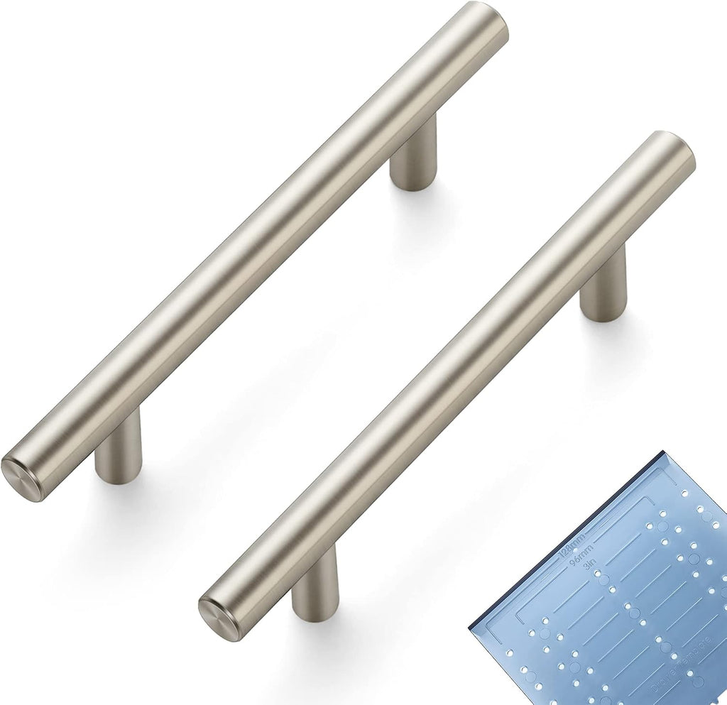 Ravinte Brushed Nickel Cabinet Pulls Cabinet Handles 3-3/4 Inch CC, 40 Pack