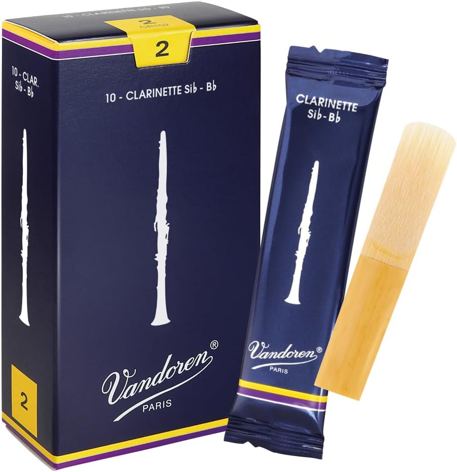 Vandoren CR102 Bb Clarinet Traditional Reeds Strength 2; Box of 10