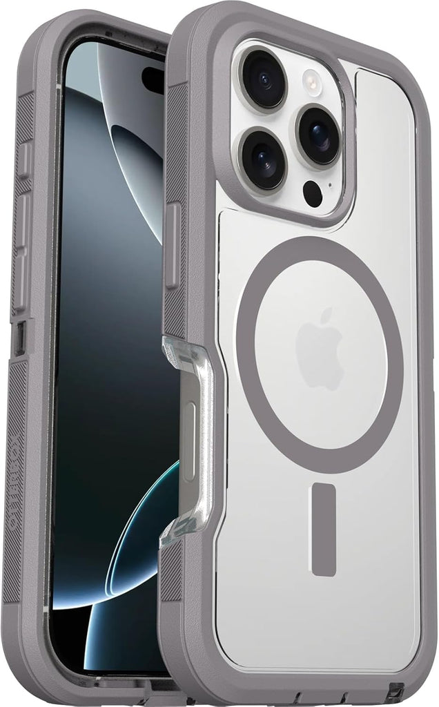 OtterBox Apple iPhone 16 Pro Defender XT Series Case - Non-Retail Packaging (Snow Capped Clear)
