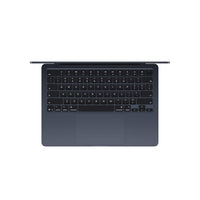 MacBook Air M5 Midnight vista cenital teclado y trackpad