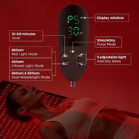 Quasar MD Nuevo Lanzamiento 2025 Alfombrilla de Terapia de Luz Roja Infrarroja - 1440 piezas de Chips LED SMD Profesionales - Longitudes de Onda de 660nm y 850nm, Alivio del Dolor, Mejora la Recuperac