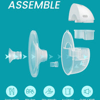 Paruu P16 Extractor de Leche Manos Libres Unidad Individual
