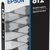 EPSON 812 DURABrite Ultra Ink Standard Capacity Black Cartridge (T812120-S) Works with WorkForce Pro WF-7310 ,7820, 7840