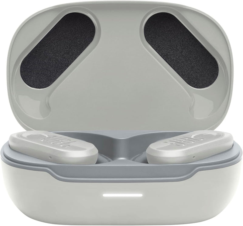 JBL Endurance Peak 3 - Dust and Water Proof (IP68) True Wireless Active Earbuds, JBL Pure Bass Sound, Up to 50 Total Hours of Playback with Speed Charge, Ambient Aware & Talk Thru (White)