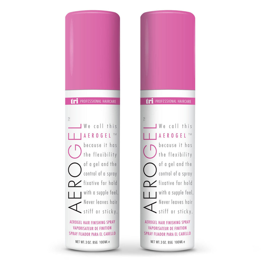 TRIDESIGN Aerogel Strong Hold Volumizing Hair Spray - 3 oz, 2 Pack