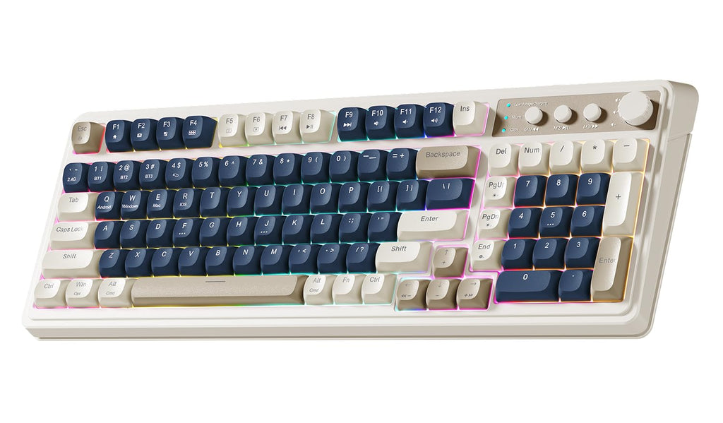 AULA 99 Key Keyboard, Wireless Gaming Keyboard Bluetooth Computer Keyboards