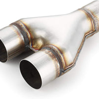 Exhaust Y Pipe 2.5" Inlet, A-KARCK Stainless Steel 2.5" Outlet 10" Long Y Pipe Withstands High Temperatures