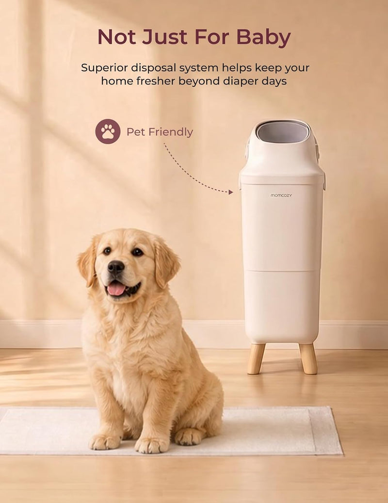Momcozy Cubo para Pañales con Control de Olores