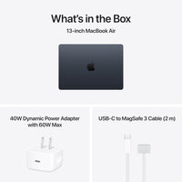 MacBook Air M5 Midnight contenido de la caja