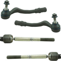 TRQ Front Inner and Outer Tie Rod Set 4 Piece