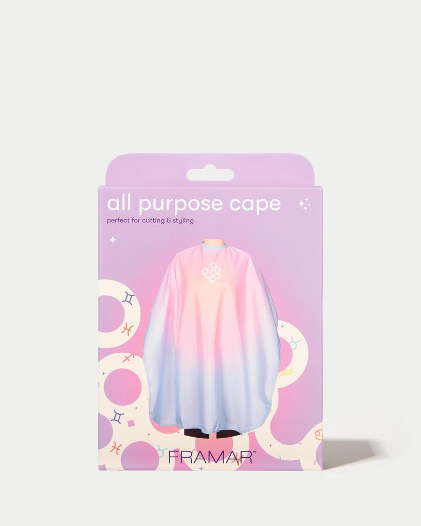 FRAMAR Aurascope Salon Cape, Hair Cape with Snap Closure