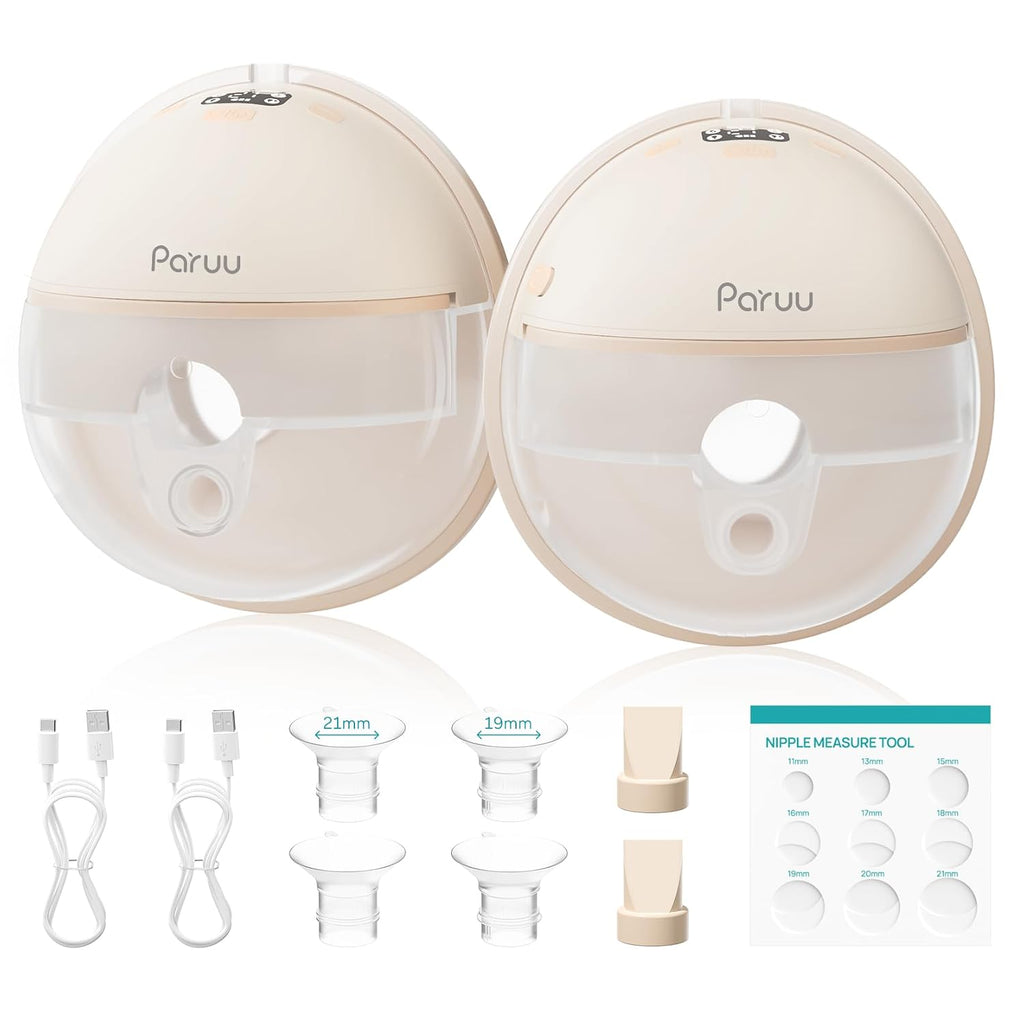 Paruu P16 Extractor de Leche Manos Libres Pack de 2 con 12 Niveles