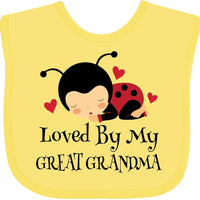inktastic Loved By My Great Grandma Baby Bib Banana 20ed5