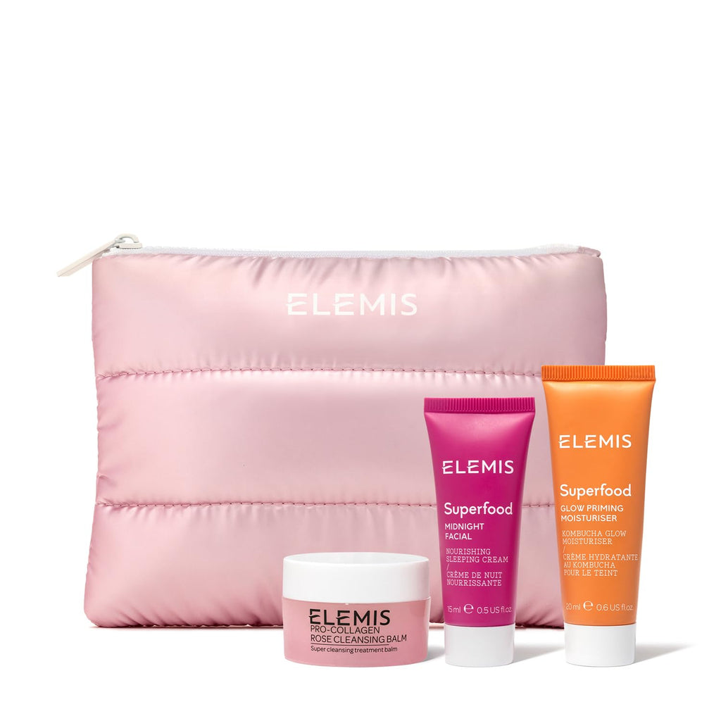 ELEMIS Way to glow kit, Amazon Exclusive 3 Piece travel set ($70 Value)