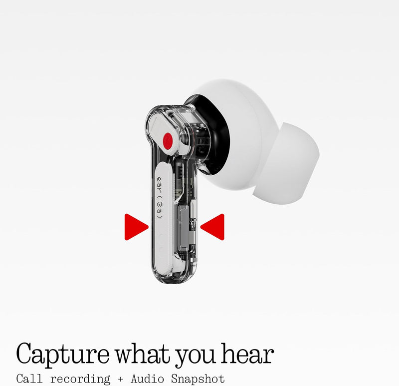 Nothing Ear (3a) Auriculares Bluetooth Cancelación de Ruido 45dB - Blanco