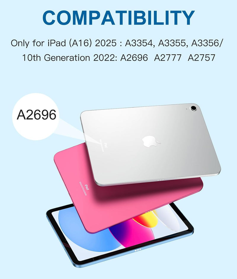 Funda con Teclado Harvopu para iPad 11" (A16) / iPad 10.ª Gen - Celeste