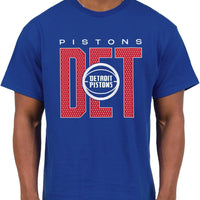 Junk Food NBA - Detroit Pistons City Mesh Adult SS T-Shirt Royal Blue