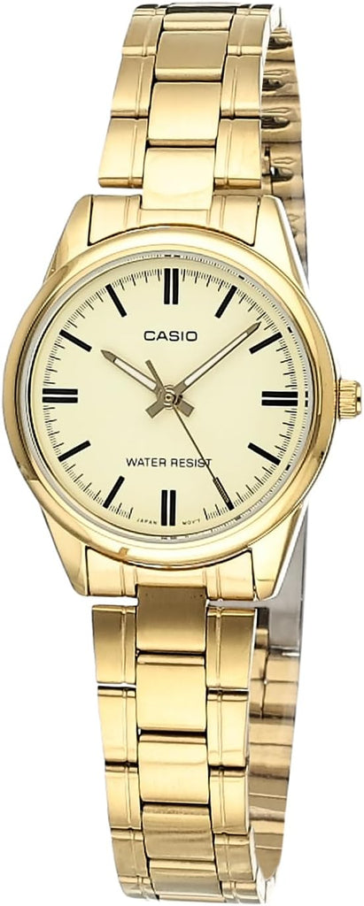 Casio Women's LTP-V005G-9A Gold Stainless Steel Analog Watch
