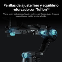 DJI RS 5, Estabilizador de cardán para cámara Canon/Sony/Panasonic/Nikon/Fujifilm, perillas de ajuste fino, bloqueos de eje automatizados de segunda generación, trípode de apertura rápida, nuevo