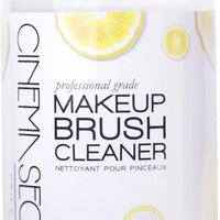 Cinema Secrets Original Makeup Brush Cleaner Solution - Professional Cleanser for Makeup Brushes - Quick-Drying, Rinse-Free Formula - Removes Stubborn Waterproof Make Up - Lemon (8 fl oz)