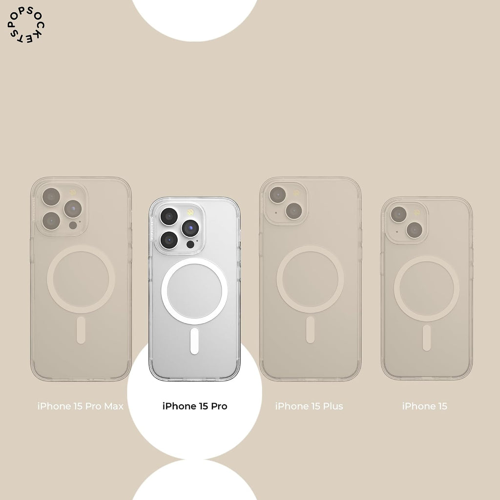 PopSockets iPhone 15 Pro Phone Case with MagSafe, Wireless Charging Compatible, Disney - Boho Wildflowers Maroon