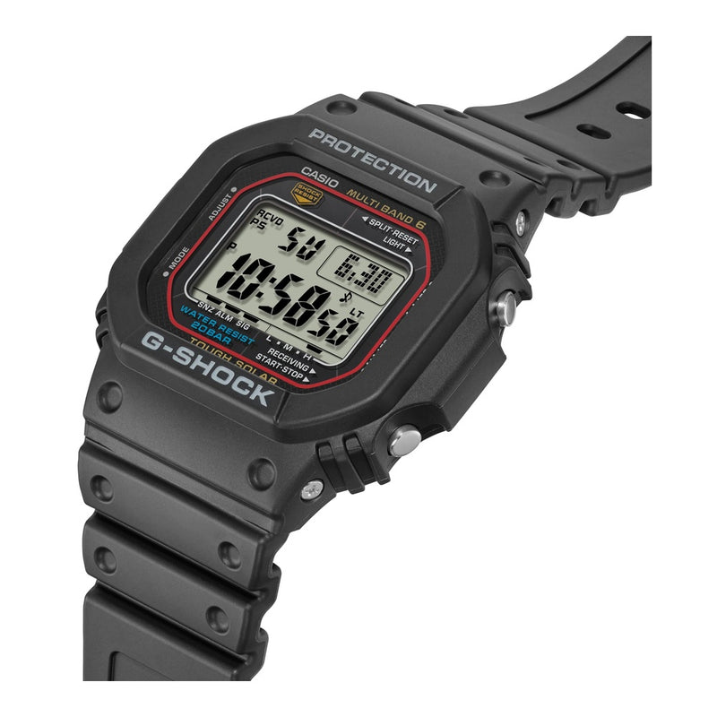 Casio G-Shock GWM5610-1 Reloj deportivo de resina para hombre, resistente y con energía solar, color negro