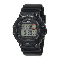 Casio Reloj de cuarzo resistente al barro con correa de resina y cuerpo de acero inoxidable, modelo TRT-110H-1AVCF