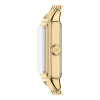 Fossil Raquel Reloj para mujer de cuarzo y acero inoxidable en color dorado con 3 manecillas y calendario