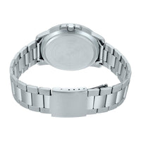 Reloj Casio para hombre, diseño análogo con dial marrón y acero inoxidable, resistente al agua y manecillas luminosas