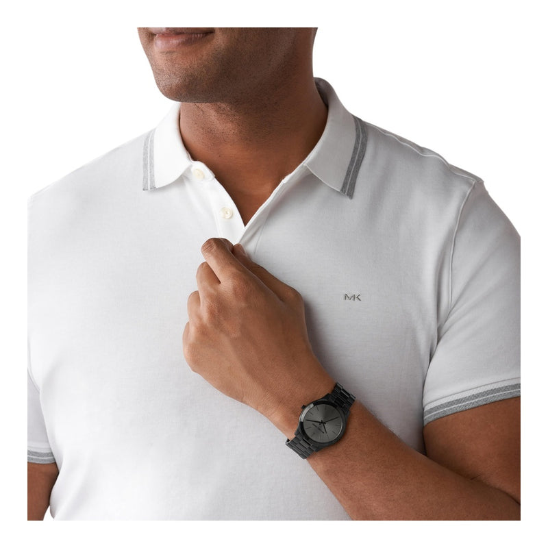 Michael Kors Reloj de gran tamaño Slim Runway, acero inoxidable para hombre, sofisticado y resistente al agua
