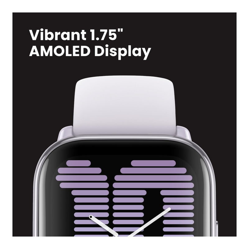 Amazfit Active Reloj Inteligente de 1.65 cm, IA de fitness, entrenador de sueño, GPS, Alexa, Bluetooth, batería de 14 días, Android/iPhone