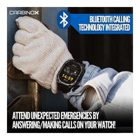 CARBINOX Vortex Smartwatch con función de llamadas, rastreador fitness militar, resistente al agua, diseño deportivo