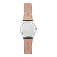 Citizen Reloj de cuarzo para hombre con caja de acero inoxidable y correa de piel, casual, negro