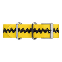 Timex x Peanuts Reloj Unisex Weekender con correa ajustable de nailon, esfera de Charlie Brown y luz nocturna Indiglo