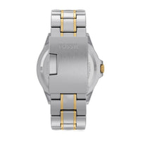 Reloj Fossil Garrett multifuncional de acero inoxidable en dos tonos con estilo deportivo y profundidad resistente al agua