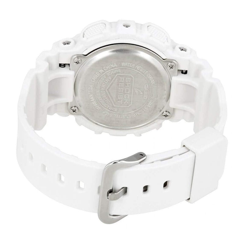 Reloj Casio G-Shock Blanco y Oro Rosa - Resistente al Agua y Golpes, Ideal para Mujer, Modelo GMS-S120MF-7A2CR