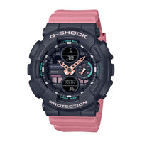 Reloj Casio Señoras G-Shock S-Series con Banda de Resina Rosa, Modelo GMAS140-4A, Analógico Digital