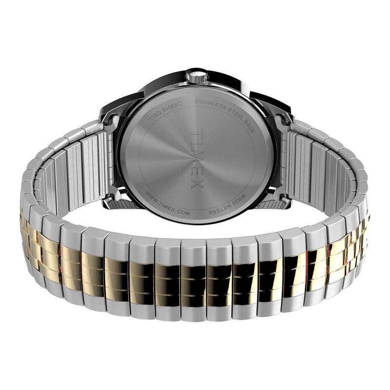 Reloj Easy Reader para hombre de Timex, diseño elegante con resistencia al agua y banda de acero inoxidable