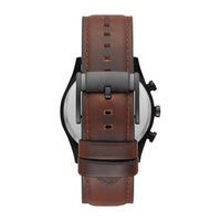 Fossil Sullivan Reloj de Pulsera Multifunción de Moda con Correa de Cuero Marrón para Hombre